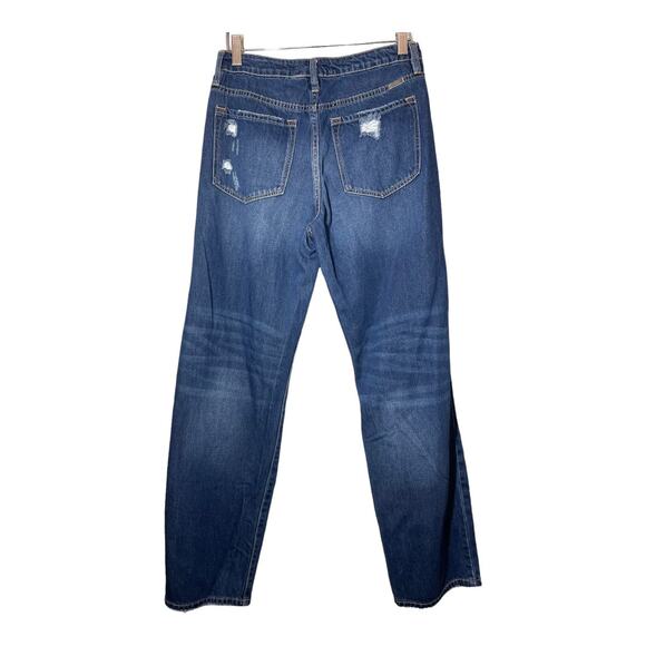 KanCan Estilo Distressed Ripped Knee Jeans sz 27 Womens Blue KC7825D - Picture 2 of 6